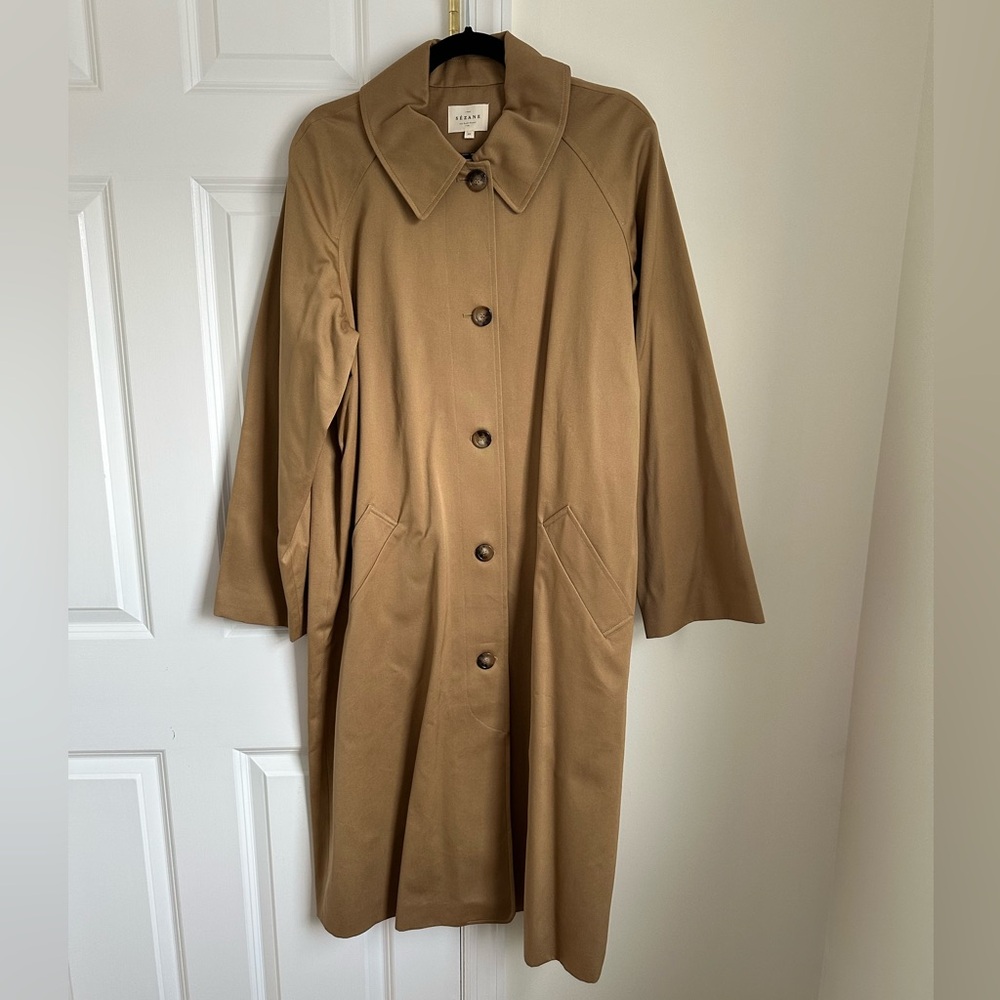 Sezane Tan Trench Coat